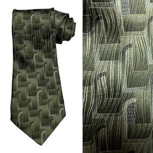 Stafford Neck Tie Green Abstract Printed All Silk Men's‎ Suit Accessories Formal